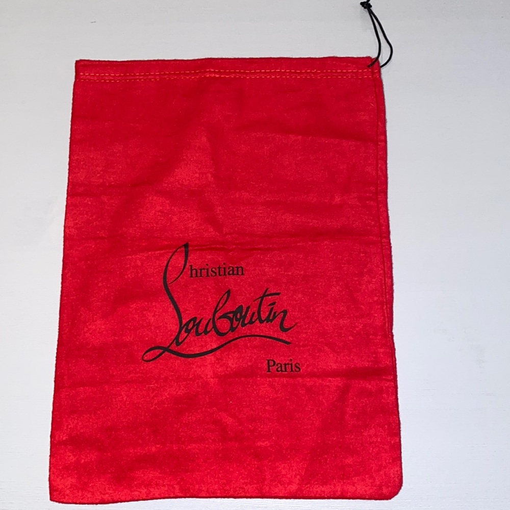 Authentic Louboutin shoe bag